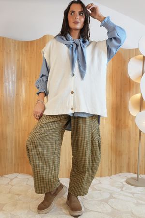 Agatha Stretch Knit Tank Cream /10=