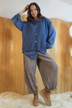 Agetha Stretch Knit Tank Denim /3=