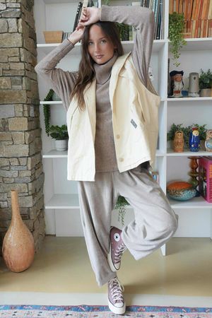 Aloe B Gilet Buttermilk