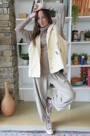 Aloe B Gilet Buttermilk