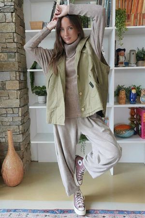 Aloe B Gilet Khaki