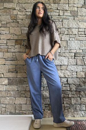 Anine Soft Touch Classic Jogger Washed Denim