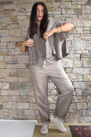 Anine Soft Touch Classic Jogger Washed Mocha