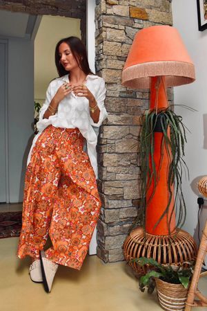 Annie 1972 Shirring Pleat Barrel Pant Lady Marmalade