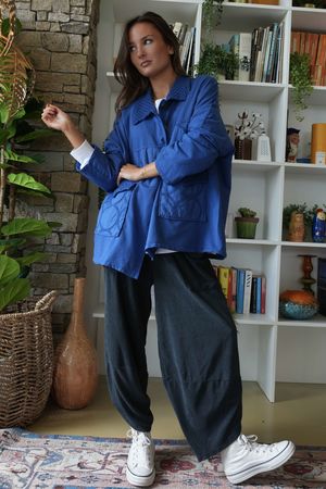 Bailey Quilt And Crochet Jacket Lapis