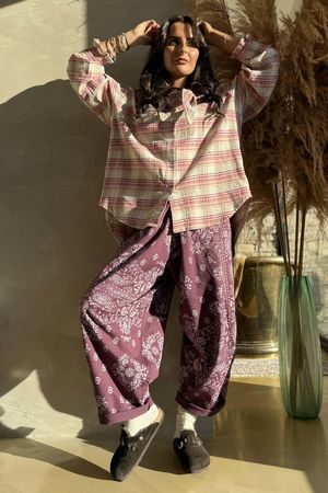 Bandana B Classic Sweatshirt Barrel Pant Damson 