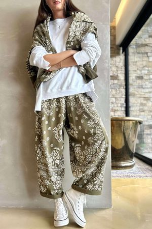 Bandana B Classic Sweatshirt Barrel Pant Olive