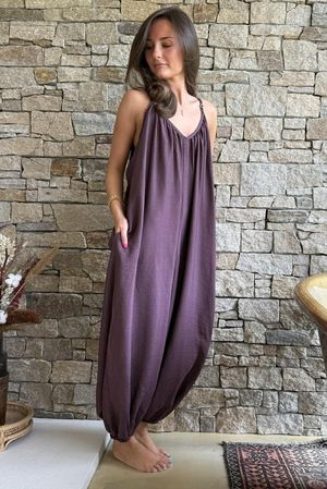 Basso Balloon Jumpsuit Deep Damson