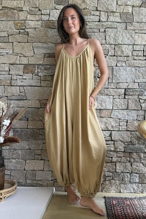 Basso Balloon Jumpsuit Sand