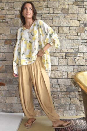 Basso Shirring Genie Pant Sand