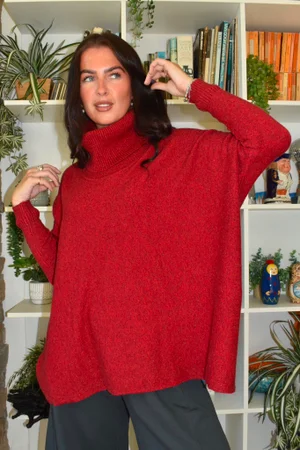 Beyond Terry Oversized Cowl Knit Rouge Marl 
