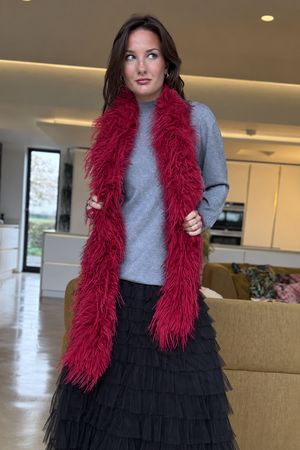 Bibi Scarf Deep Raspberry