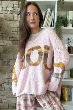 Big Softie Amour Slouch Knit Jumper Rosewater /11=