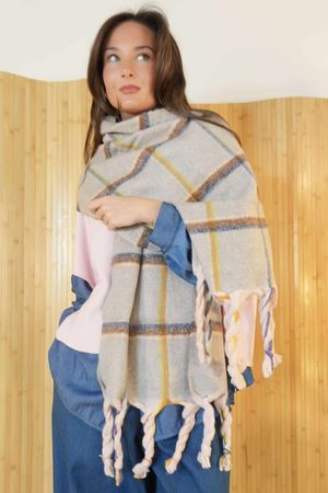 Billy Twist Tassel Scarf C