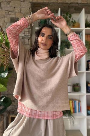 Bobby Mesh Layering Top Nevis Plaid Sugar