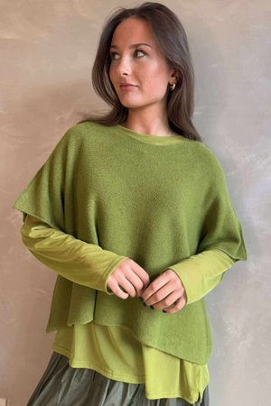 Bobby Mesh Layering Top Olive /9=