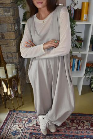 Bobby Mesh Layering Top Plain Stone 