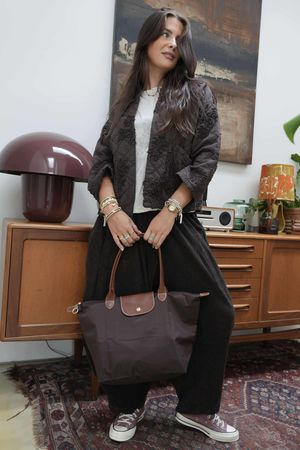 Bon Voyage Fold Travel Tote Bag Chocolate