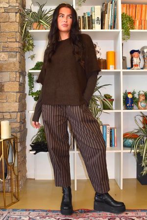 Burlington Stretch Carrot Leg Trouser Coffee Bean