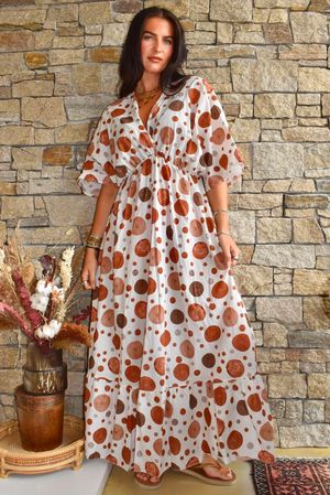 Calista Tie Back Dress Naturals  