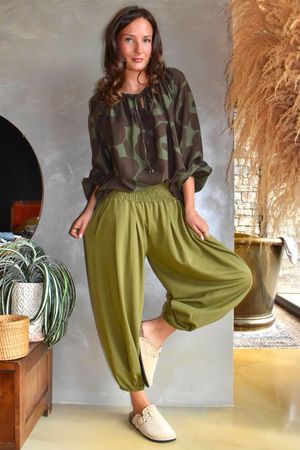 Carnaby Top Coffee Bean & Khaki