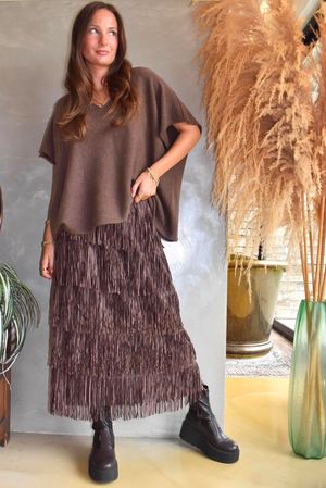 Cha Cha Tube Skirt Chocolate