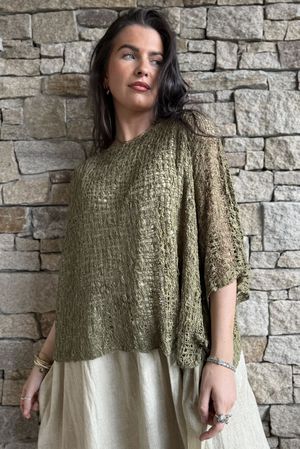 Cloud Loose Box Knit Moss /9=