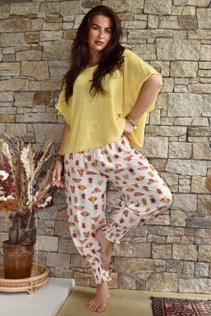 Conrad Box Cotton Knit Soft Ochre 
