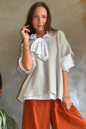 Conrad Cap Sleeve Tank Oat