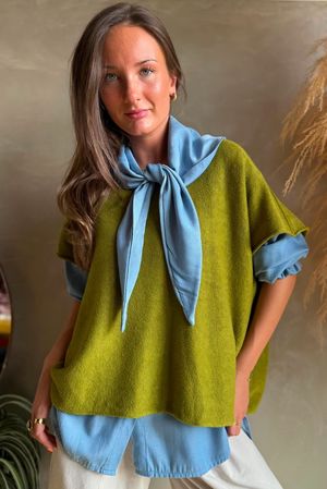 Conrad Cap Sleeve Tank Olive