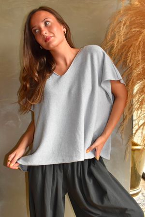 Conrad Cap Sleeve Tank Pearl