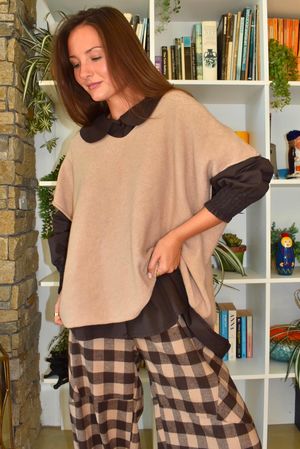 Conrad Cap Sleeve Tank Soft Camel