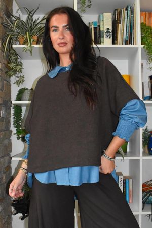 Conrad Layer Knit Chocolate 