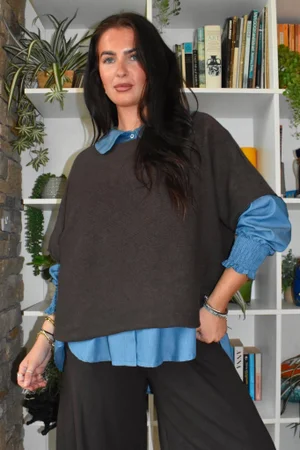 Conrad Layer Knit Chocolate 