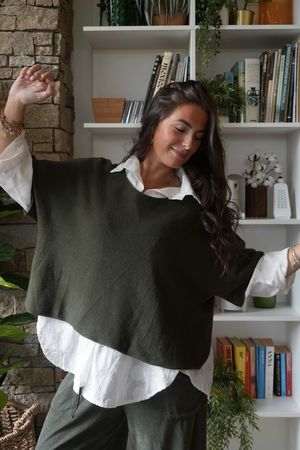 Conrad Layer Knit Deep Khaki