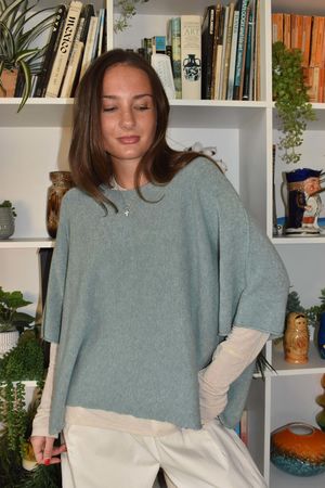 Conrad Layer Knit Deep Sage Marl -