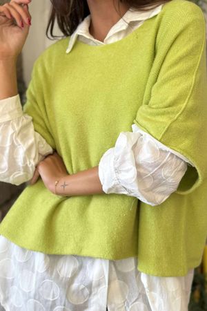 Conrad Layer Knit Lime