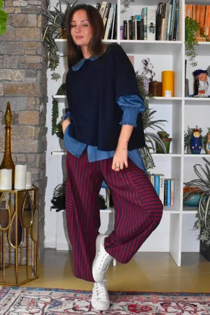 Conrad Layer Knit Navy 