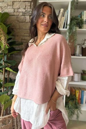 Conrad Layer Knit Rose Marl