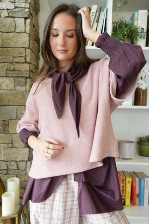 Conrad Layer Knit Rose Marl 