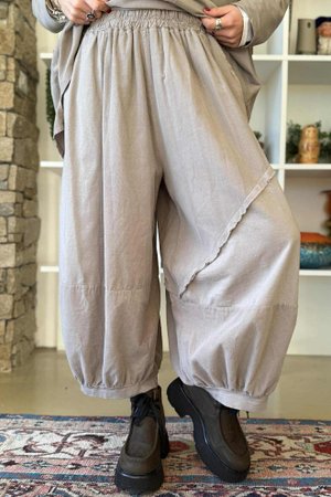 Cooper Needlecord Panel Bloom Pant Mocha