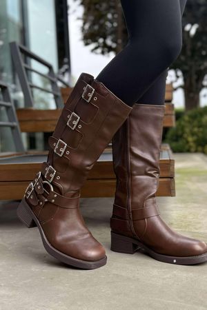 Dakota Biker Boot Brown
