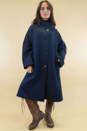 Dalton Funnel Coat Navy 