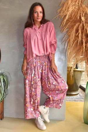 Darcy Smock Blouse Indian Pink