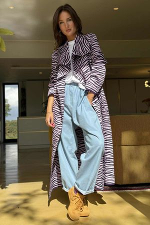 Darling Knit Trench Amethyst