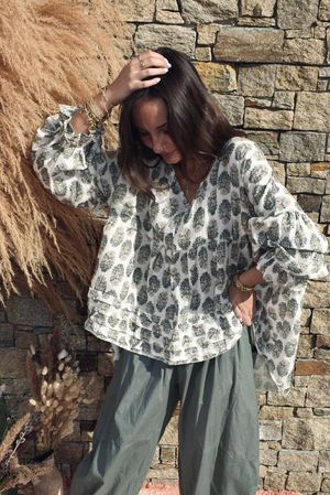 Daughter Of Ibiza Artist Smock Sage & Moss