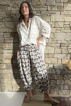 Daughter Of Ibiza Bloomer Pant Black & Earth