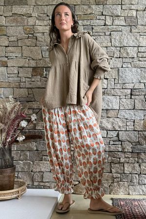 Daughter Of Ibiza Bloomer Pant Marigold & Jade