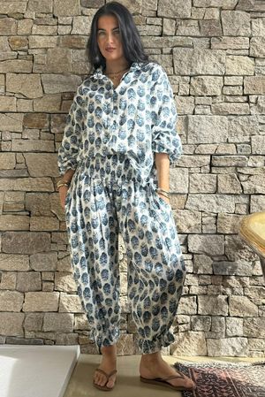 Daughter Of Ibiza Boyfriend Shirt French Navy & Denim