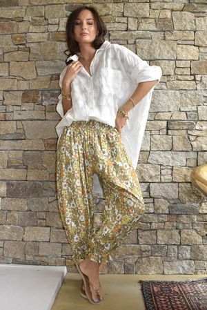 Daughter Of Ibiza Lovechild Bloomer Pant Olive & Marigold